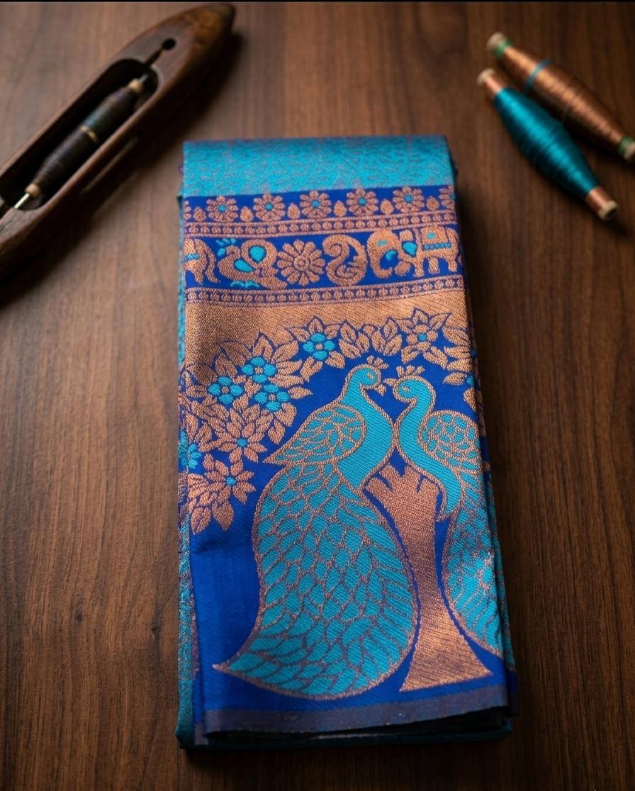 Exquisite Soft Silk Saree with Ornate Peacock Pallu